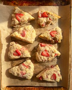 Valentine's Day Strawberry Scones