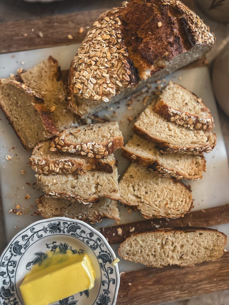 Honey Oat Sourdough Bread