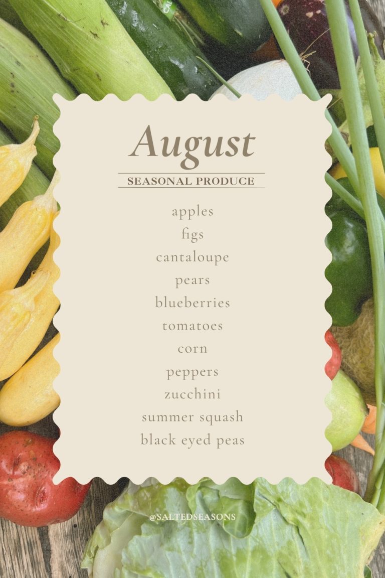 august seasonal produce